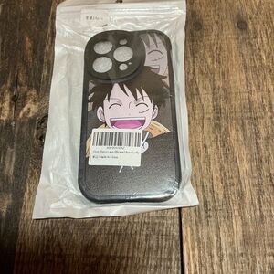 One Piece Luffy iPhone 14 Pro Phone Case Anime Patterns Rubber Black Case